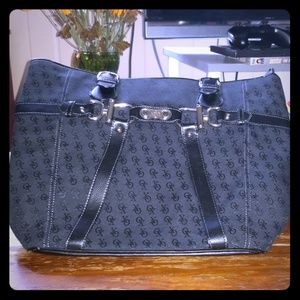 Large black handbag